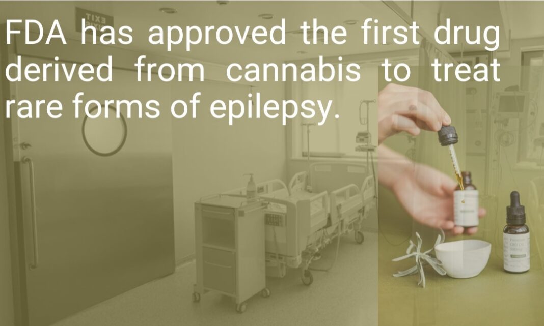 FDA has approved the first drug derived from cannabis to treat rare forms of epilepsy.